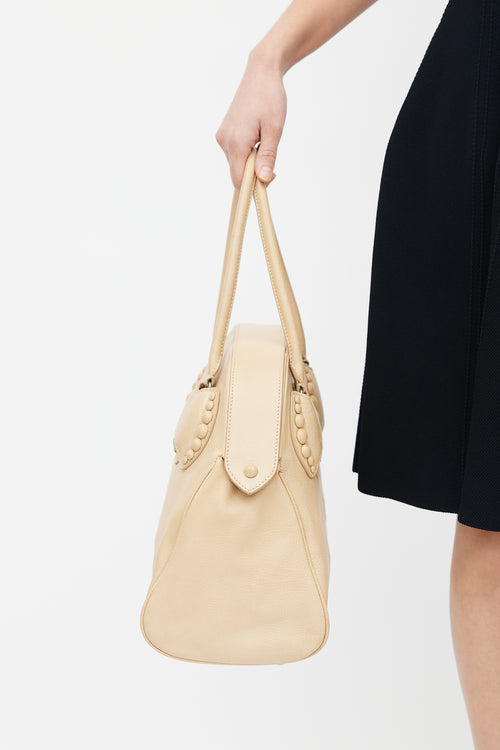 Alaïa Beige Leather Shoulder Bag