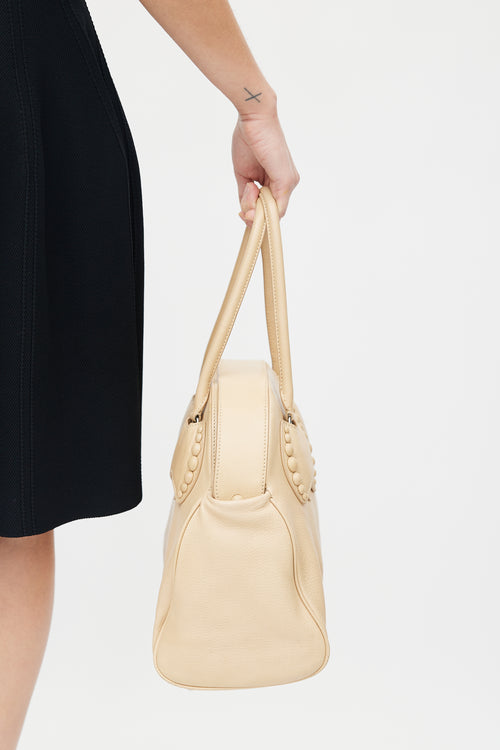 Alaïa Beige Leather Shoulder Bag