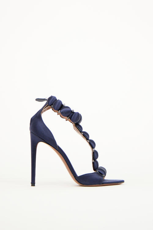 Alaïa Navy La Bombe Heeled Sandal