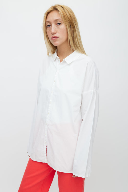 Album Di Famiglia White Poplin Shirt