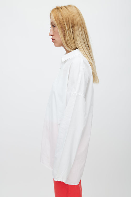 Album Di Famiglia White Poplin Shirt