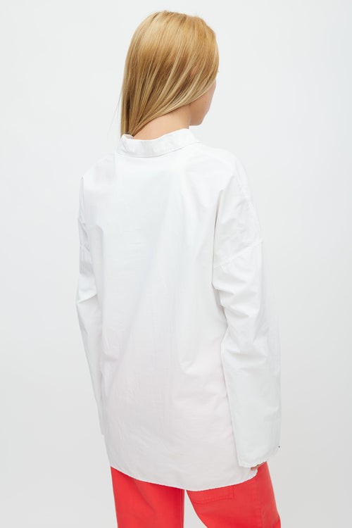 Album Di Famiglia White Poplin Shirt