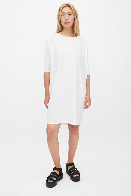 Album Di Famiglia White Short Sleeve Dress