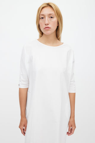 Album Di Famiglia White Short Sleeve Dress