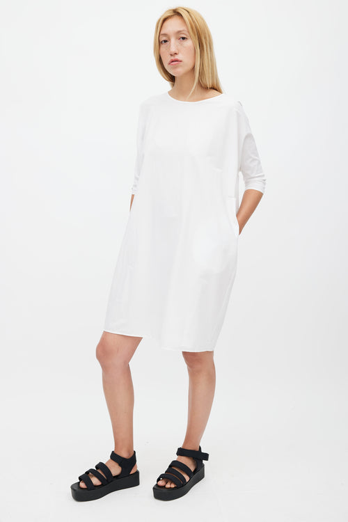 Album Di Famiglia White Short Sleeve Dress