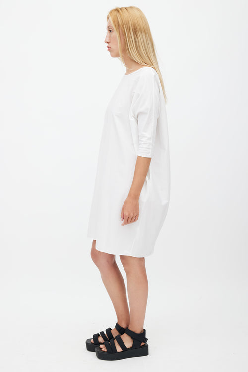 Album Di Famiglia White Short Sleeve Dress