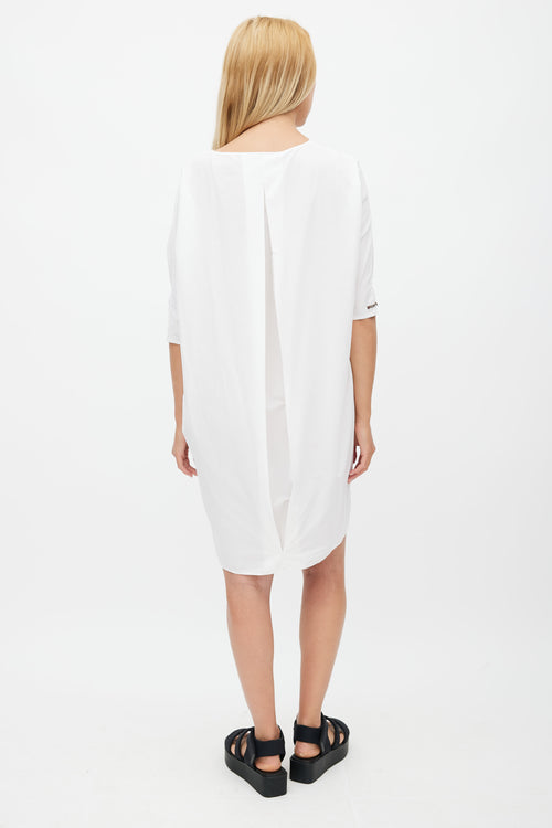 Album Di Famiglia White Short Sleeve Dress