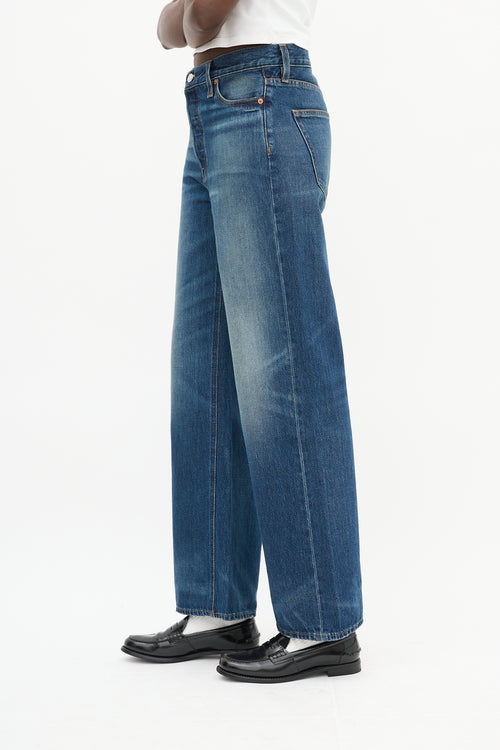 Alex Mill Dark Wash High Waist Flared Jeans