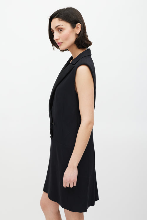 MCQ Black Double Breasted Blazer Dress