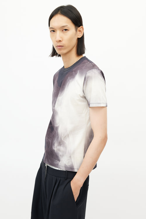 Alexander McQueen Black 
Multicolour Smoke T-Shirt