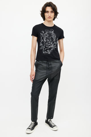 Alexander McQueen Black 
White Skeleton T-Shirt