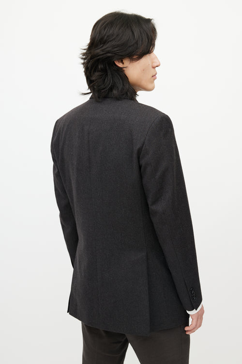 Alexander McQueen Dark Grey Wool Blazer