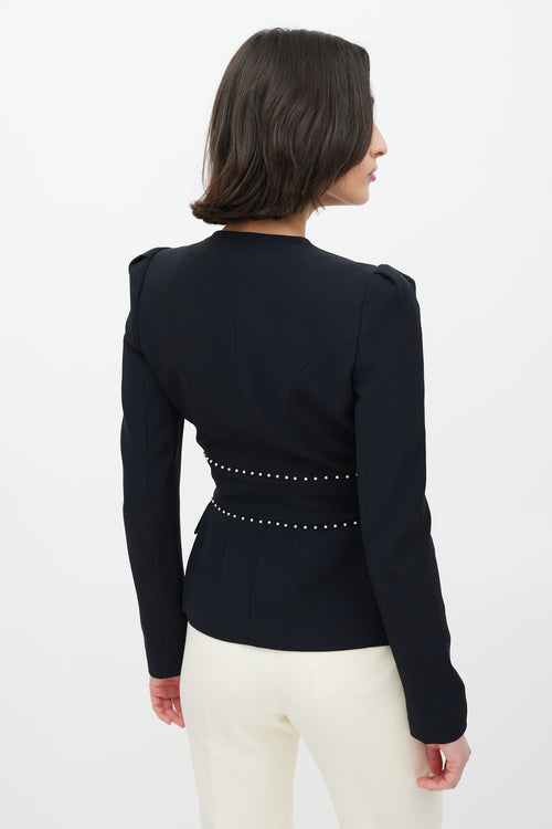 Alexander McQueen FW 2013 Black Pearl Blazer