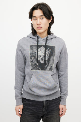 Alexander McQueen Grey 
Multicolour Skull Hoodie