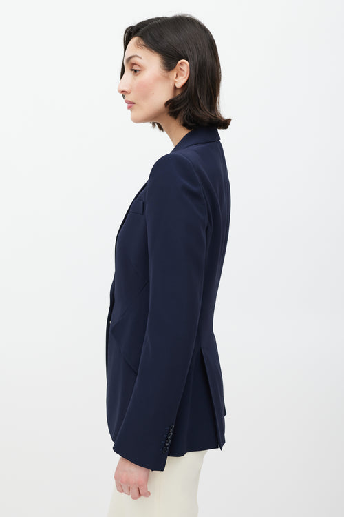 Alexander McQueen Navy Three Pocket Blazer