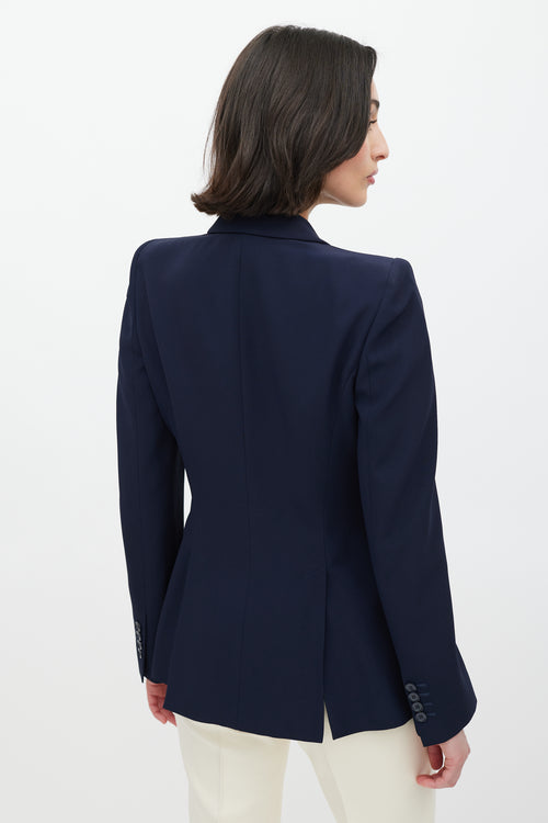 Alexander McQueen Navy Three Pocket Blazer