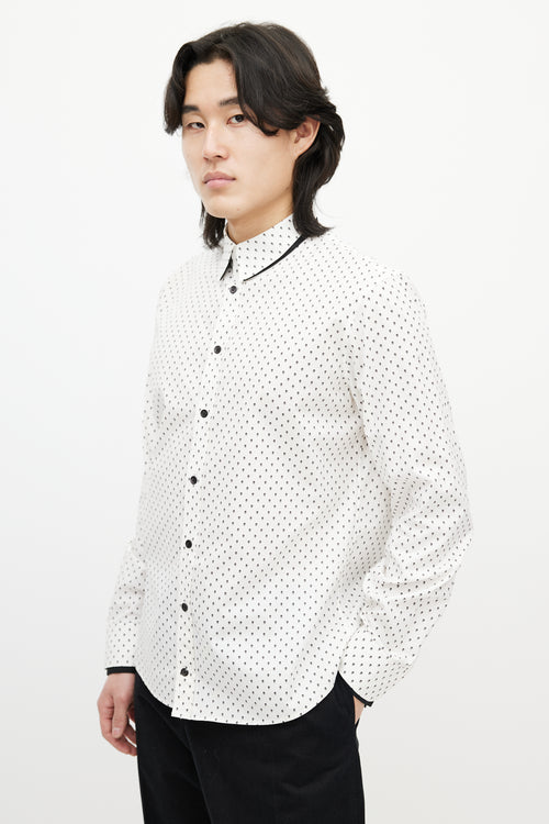 Alexander McQueen White 
Black Skull Shirt