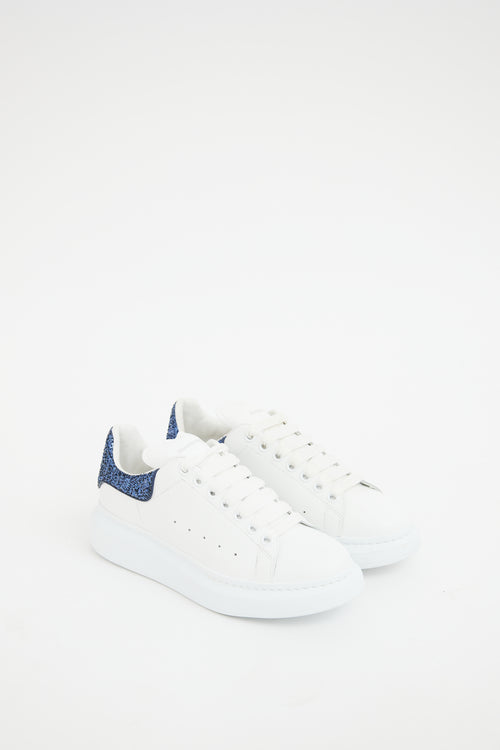 Alexander McQueen White 
Blue Larry Sneaker