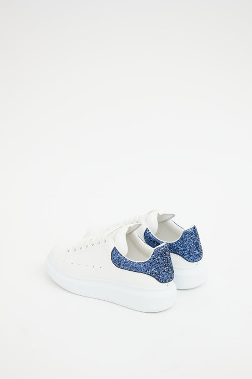 Alexander McQueen White 
Blue Larry Sneaker