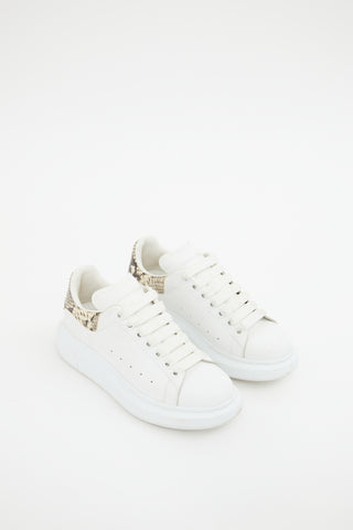 Alexander McQueen White 
Multi Print Oversized Sneakers