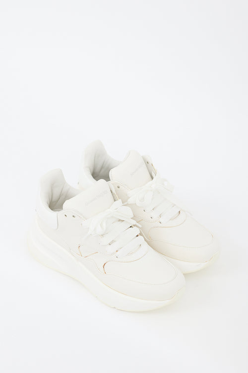 Alexander McQueen White Leather Oversized Sneaker