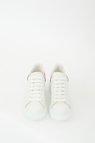 Alexander McQueen White 
Pink Leather Oversized Sneaker