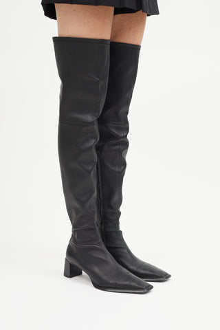 Alexander Wang Black Leather Aldrich 55 Boot