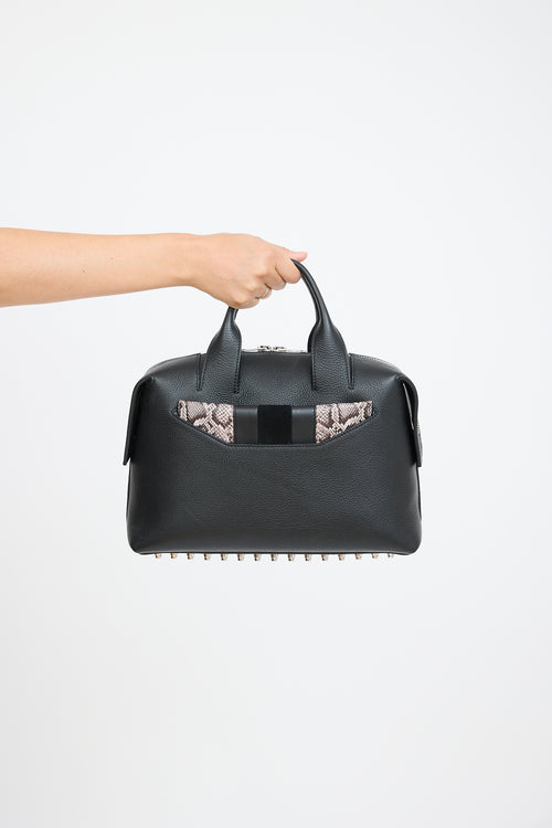 Alexander Wang Black 
Beige Leather Rogue Bag