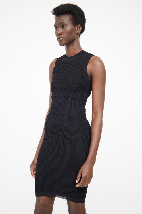 Alexander Wang Black Knit Sleeveless Slip Dress