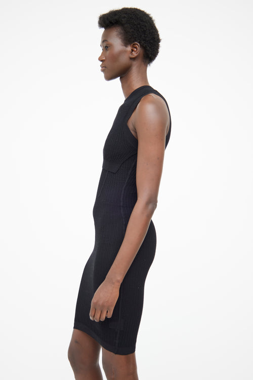 Alexander Wang Black Knit Sleeveless Slip Dress