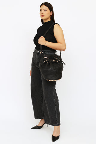 Alexander Wang Black Diego Bucket Bag