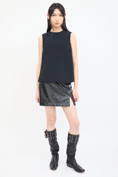 Alexander Wang Black Embellished Sleeveless Top