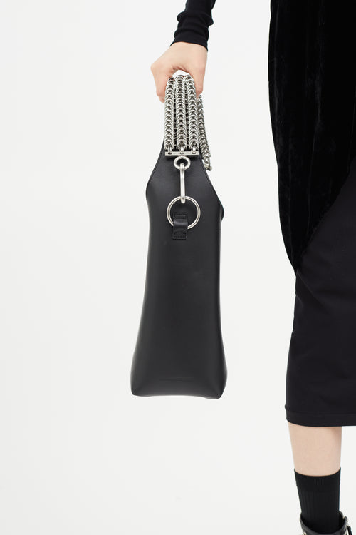 Alexander Wang Black Leather Genesis Box Chain Shoulder Bag