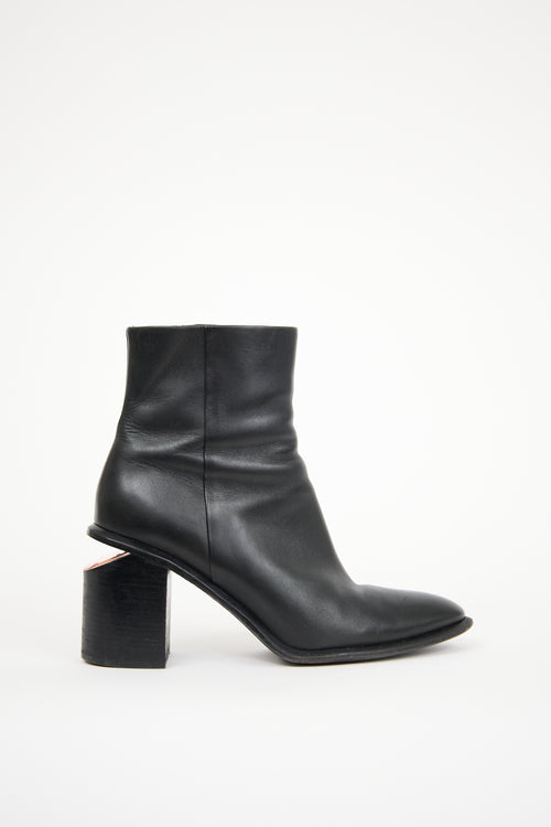 Alexander Wang Black Leather Kori Ankle Boot