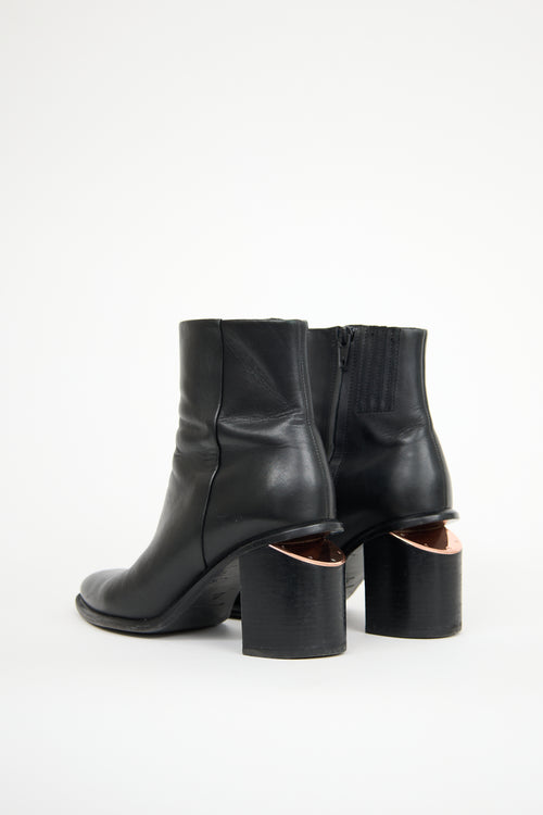 Alexander Wang Black Leather Kori Ankle Boot