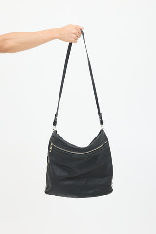 Alexander Wang Black Leather Zip Bag