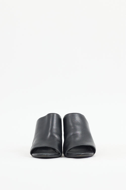 Alexander Wang Black Leather Avery Heeled Mule