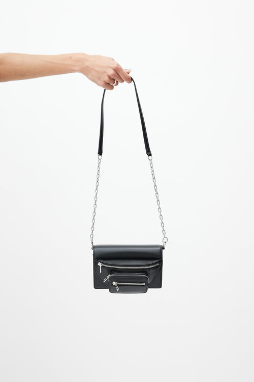 Alexander Wang Black 
Silver Attica Bag