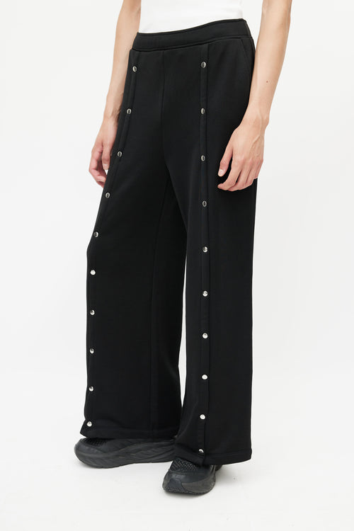 Alexander Wang Black 
Silver Snap Trouser