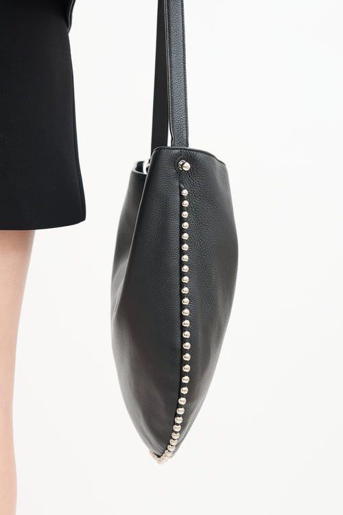 Alexander Wang Black Leather Studded Roxy Tote Bag