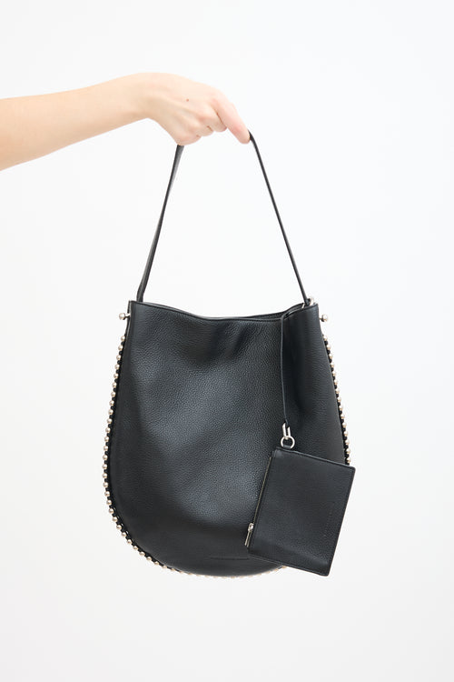 Alexander Wang Black Leather Studded Roxy Tote Bag