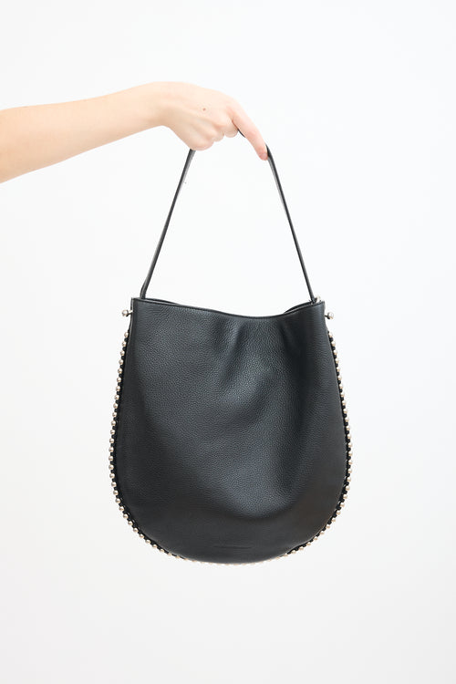 Alexander Wang Black Leather Studded Roxy Tote Bag