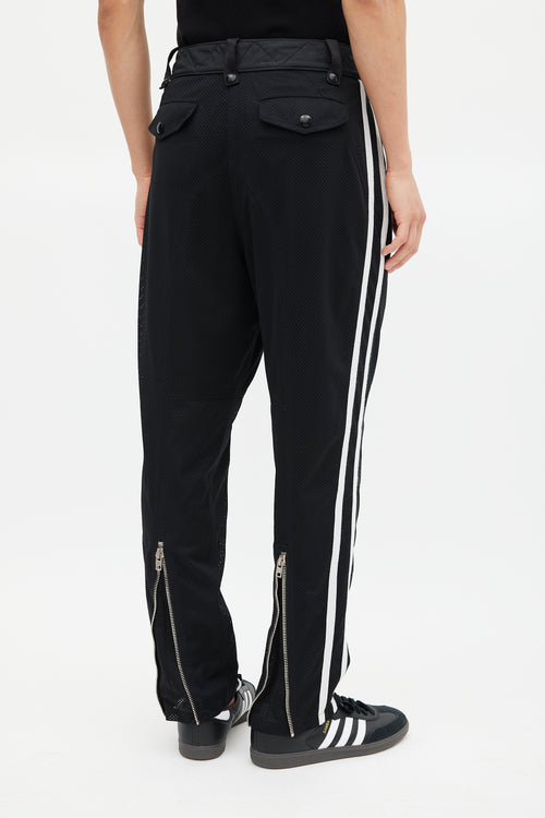 Alexander Wang Black 
White Mesh Lace Trouser