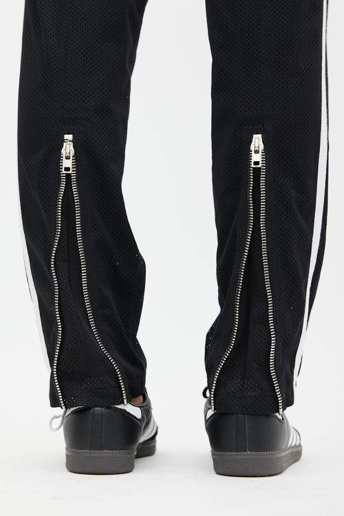 Alexander Wang Black 
White Mesh Lace Trouser