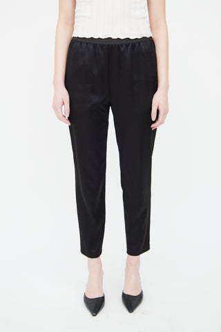 T by Alexander Wang Black Satin Pant