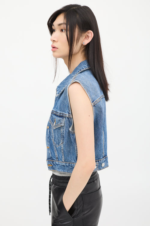 Alexander Wang Blue Denim Vest