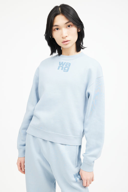 Alexander Wang Blue Logo Co-Ord Set