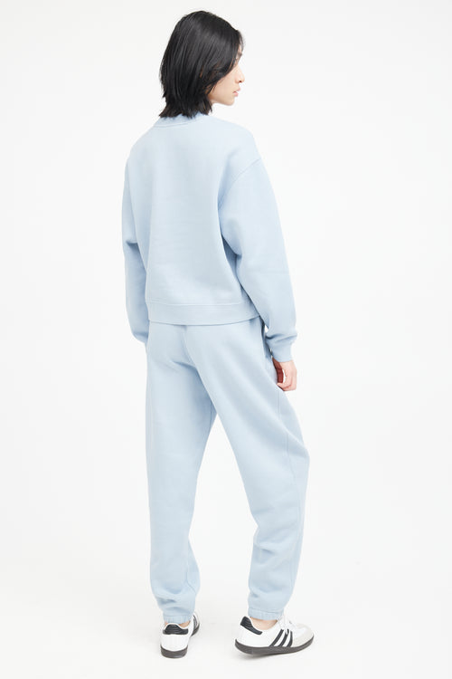 Alexander Wang Blue Logo Co-Ord Set