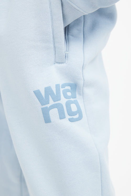 Alexander Wang Blue Logo Co-Ord Set