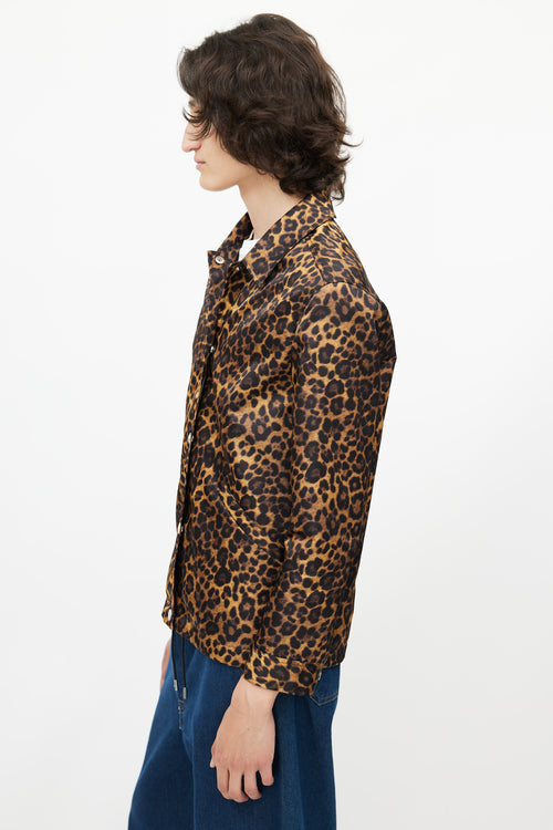 Alexander Wang Brown 
Multicolour Print Coach Jacket